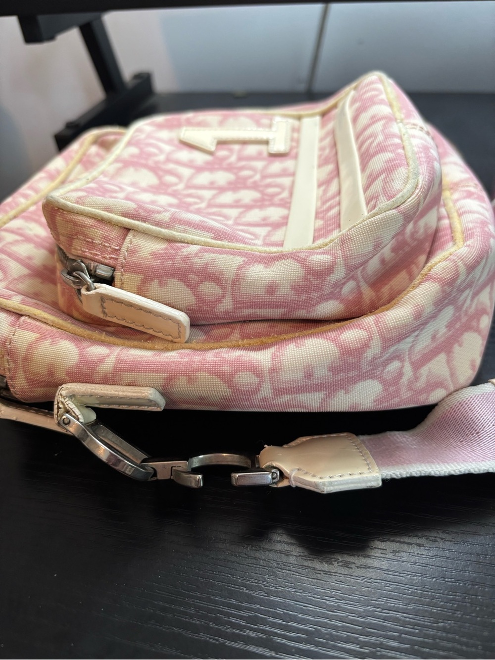 Vintage Christian Dior Pink Trotter No. 1 Crossbody Bag Galliano Era Project Bag - Picture 5 of 16